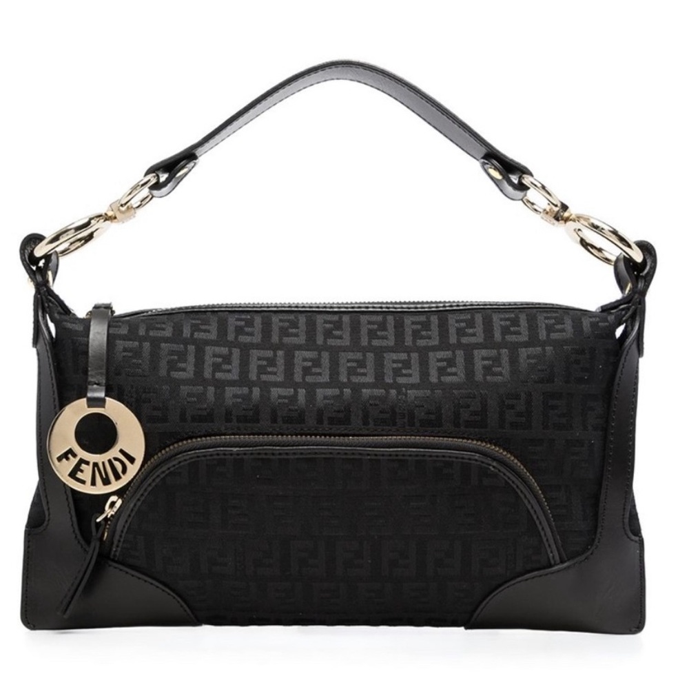 FENDI Zucchino Cuoio Small Chef Pocket Shoulder Bag